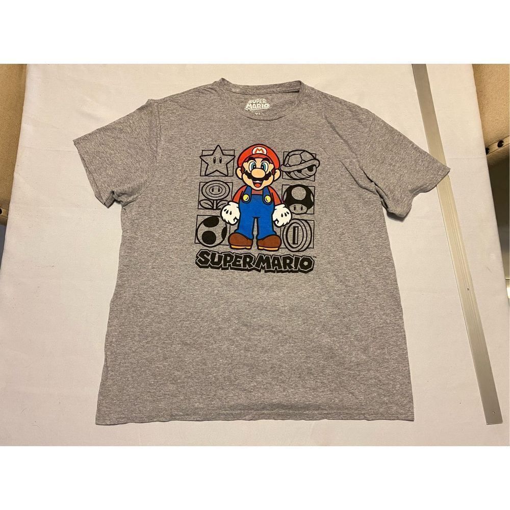 Mario Shirt Mens Extra Large Super Mario Video Game Tee